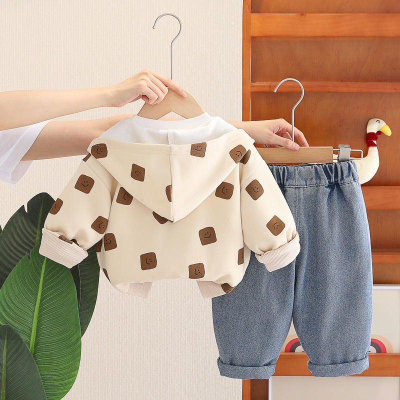 Conjunto Infantil 3 Peças Coelhinho de Óculos