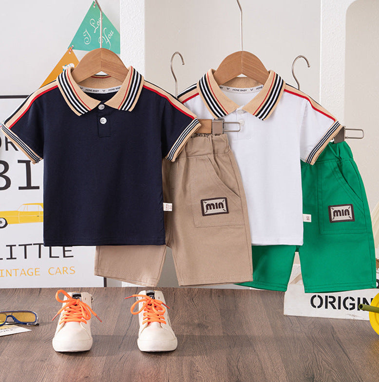 Conjunto Infantil Masculino Polo Lístras