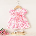 Vestido Infantil Florzinhas e Laço