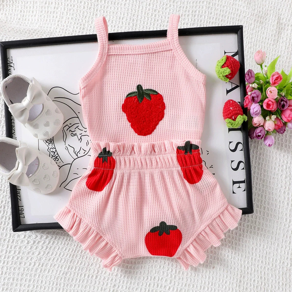 Conjunto Infantil Verão Moranguinhos