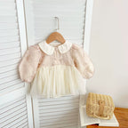 Body Infantil Floral Tule