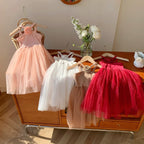 Vestido Infantil Flor com Tule