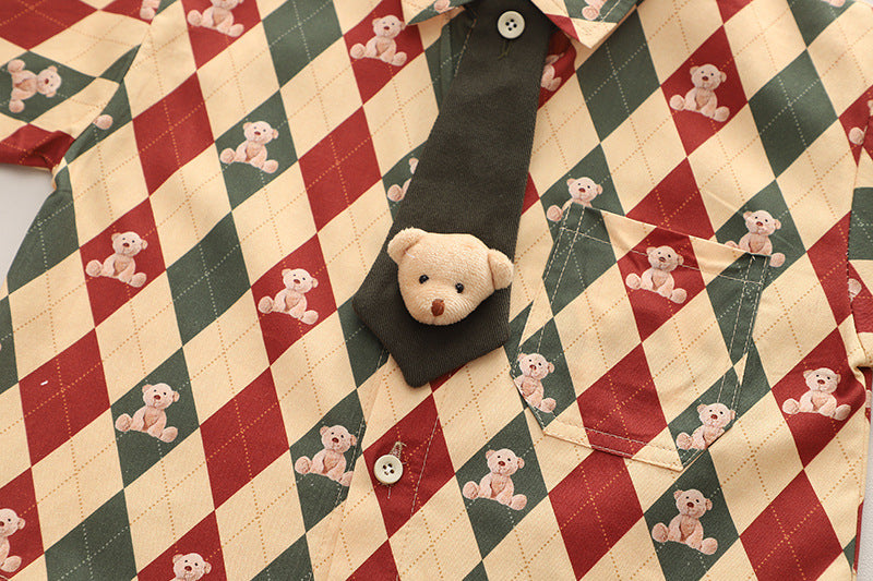 Conjunto Infantil Ursinhos com Gravatinha