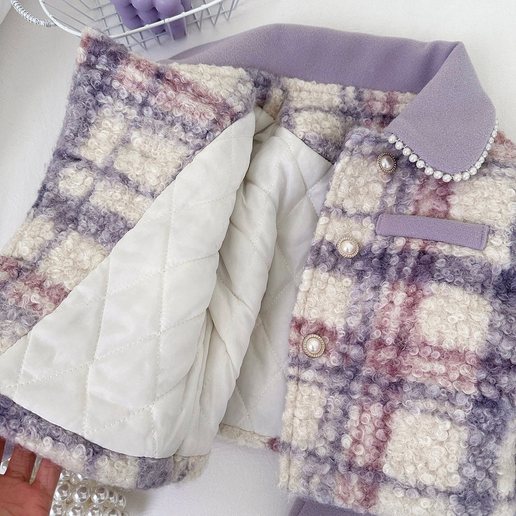 Conjunto Infantil Feminino Inverno Pérolas