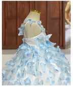 Vestido de Festa Infantil Borboletinhas 3D