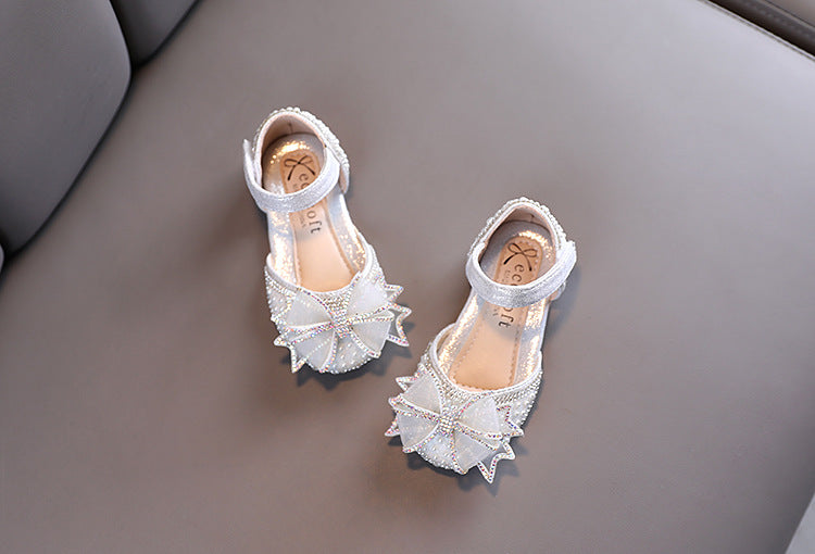 Sapato Infantil Feminino Lacinho Brilhante