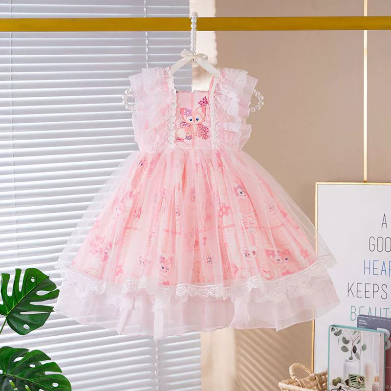 Vestido Infantil Rendado Coelhinho
