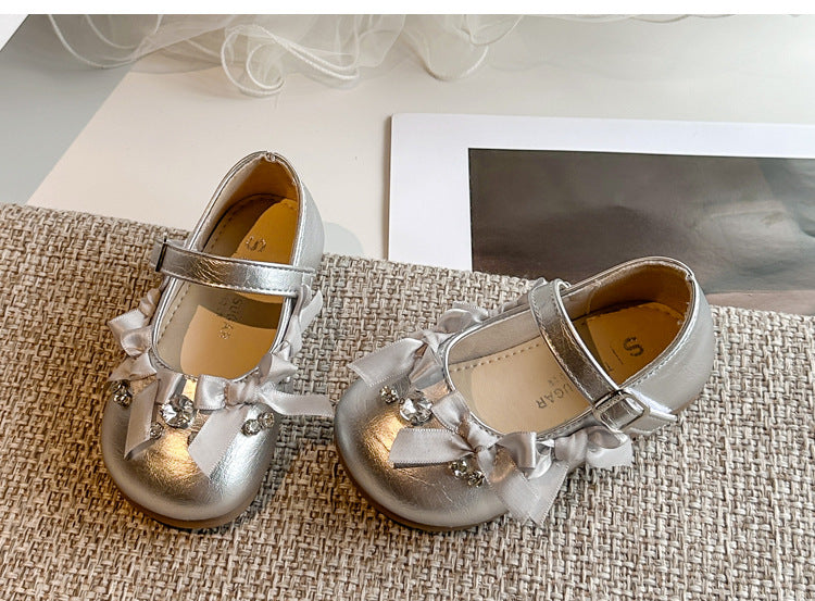 Sapato Infantil Feminino Pedras e Lacinhos