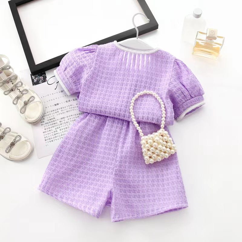 Conjunto Infantil Feminino Pérolas