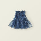 Vestido Infantil Azul Delicado