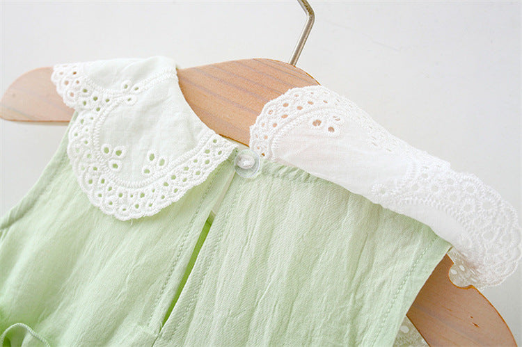 Vestido Infantil Golinha de Renda Camadas