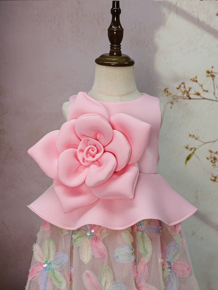Vestido Infantil Flores