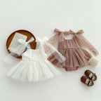Body Vestidinho Infantil De Tule