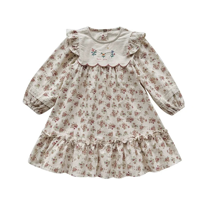 Vestido Infantil Flores Babadinhos