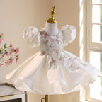 Vestido de Festa Florzinhas Strass