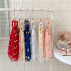 Vestido Infantil de Tule Estrelas