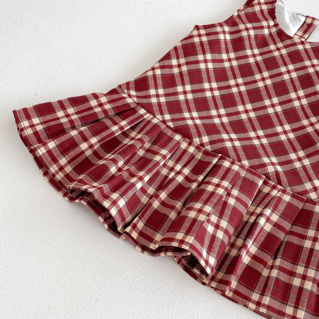 Vestido Infantil Regata Xadrez