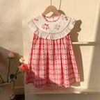 Vestido Infantil Verão Moranguinhos