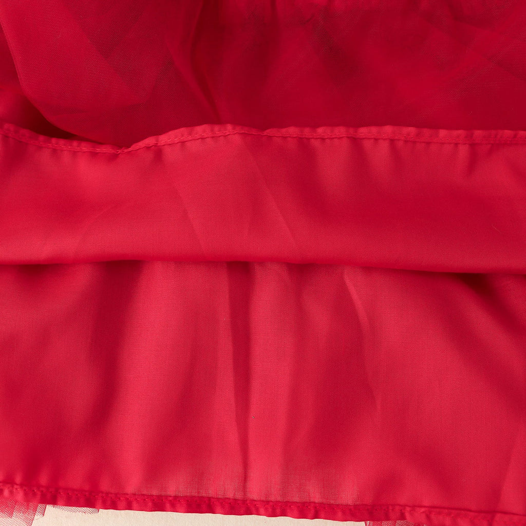 Vestido Infantil de Tule Natal