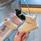 Bota Infantil Feminino Pelinhos e Pedrinhas