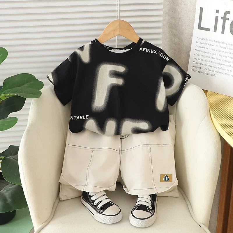 Conjunto Infantil Masculino Letras