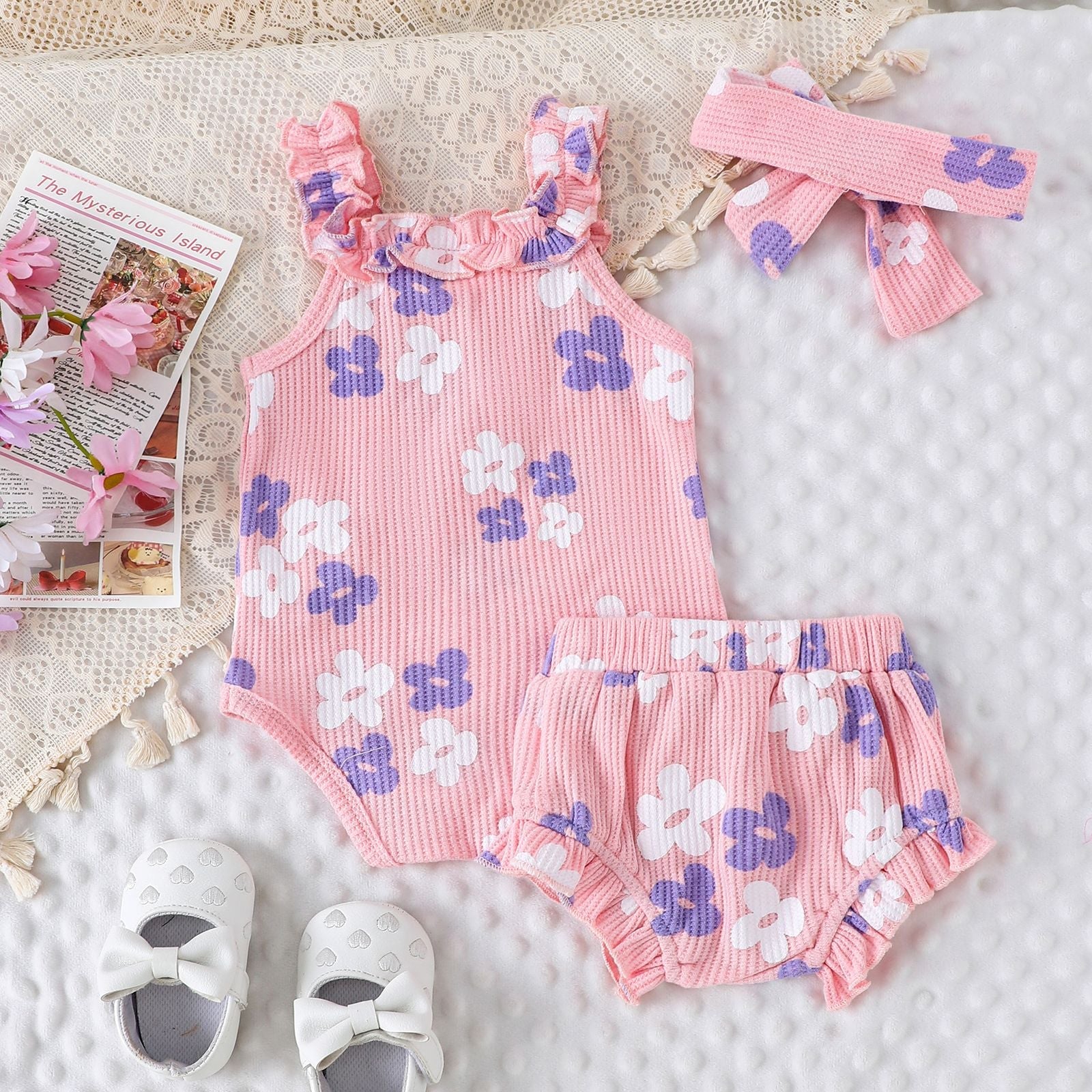 Conjunto Infantil Verão Florzinhas