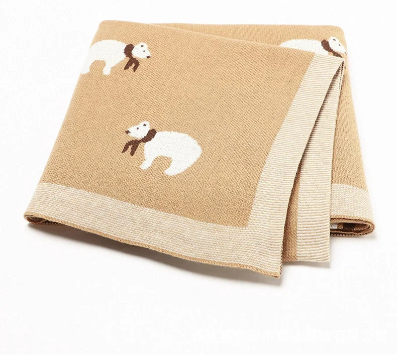 Manta Infantil Urso de lenço