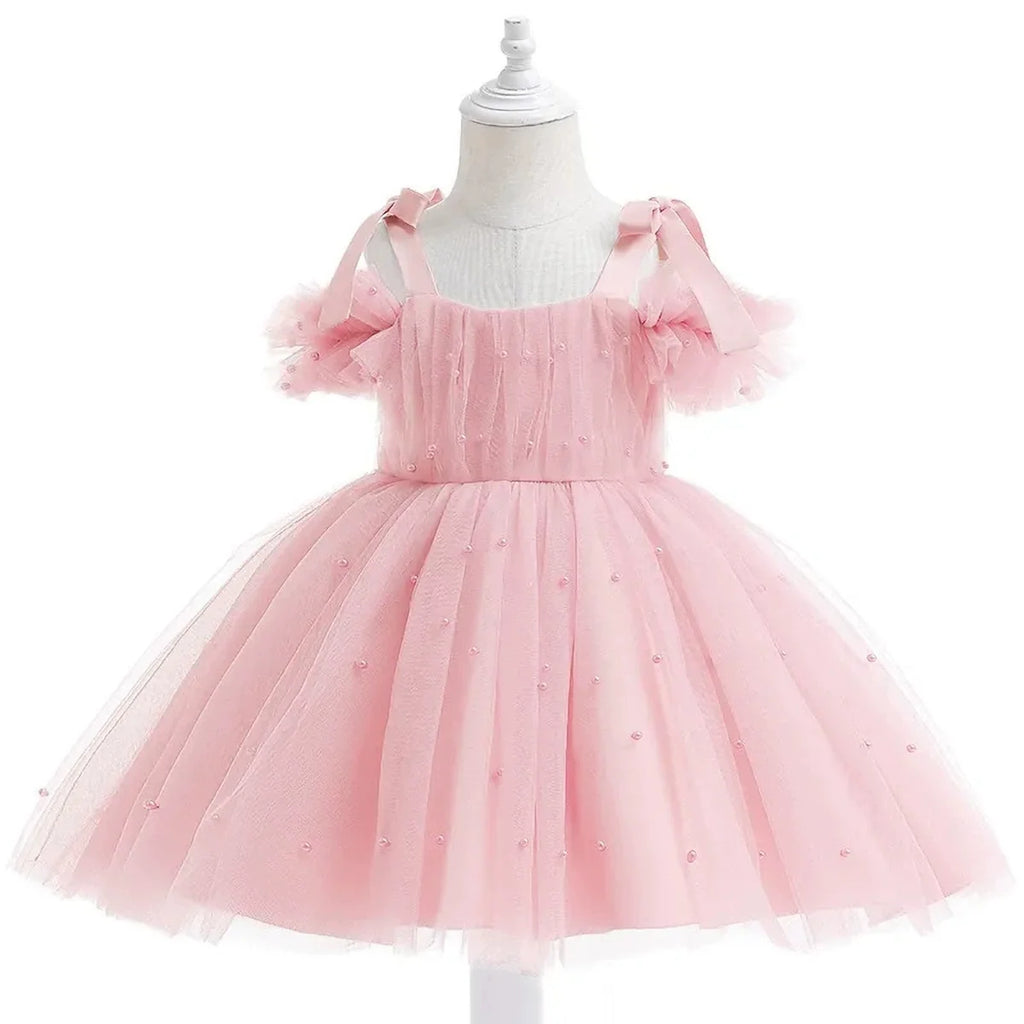 Vestido de Festa Infantil Pérolas