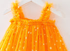 Vestido Infantil de Tule Hallowen