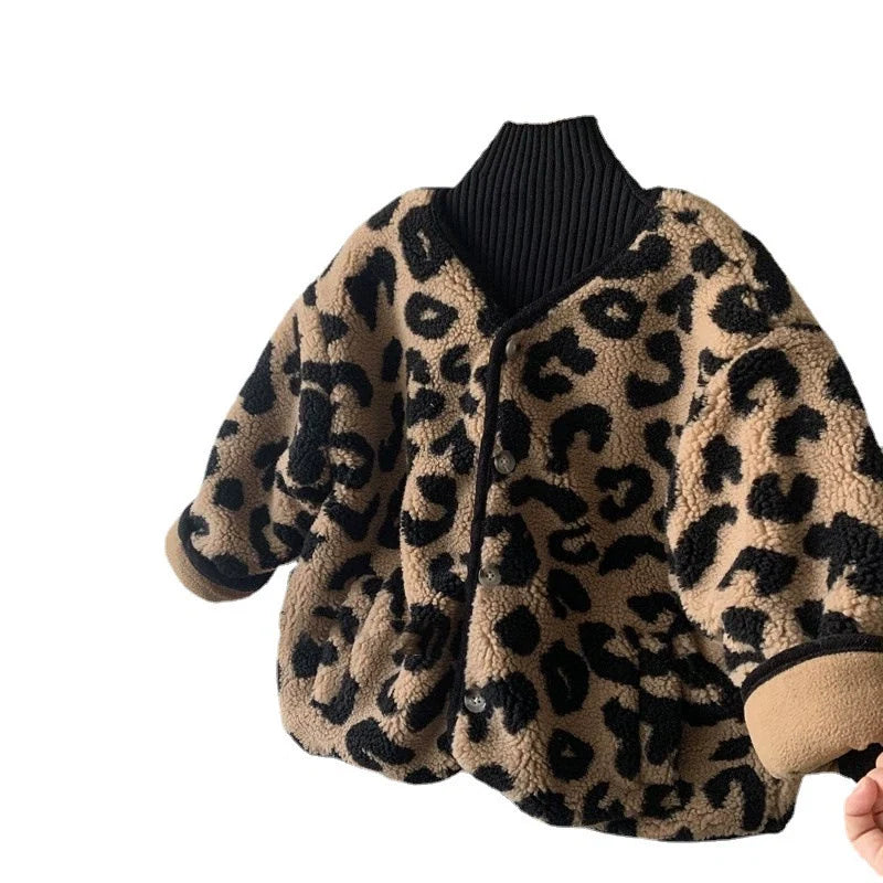 Casaco Infantil Feminino Pelucia Oncinha