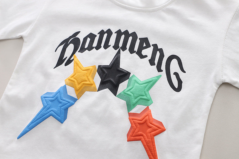Conjunto Infantil Masculino Estrelas e Jeans