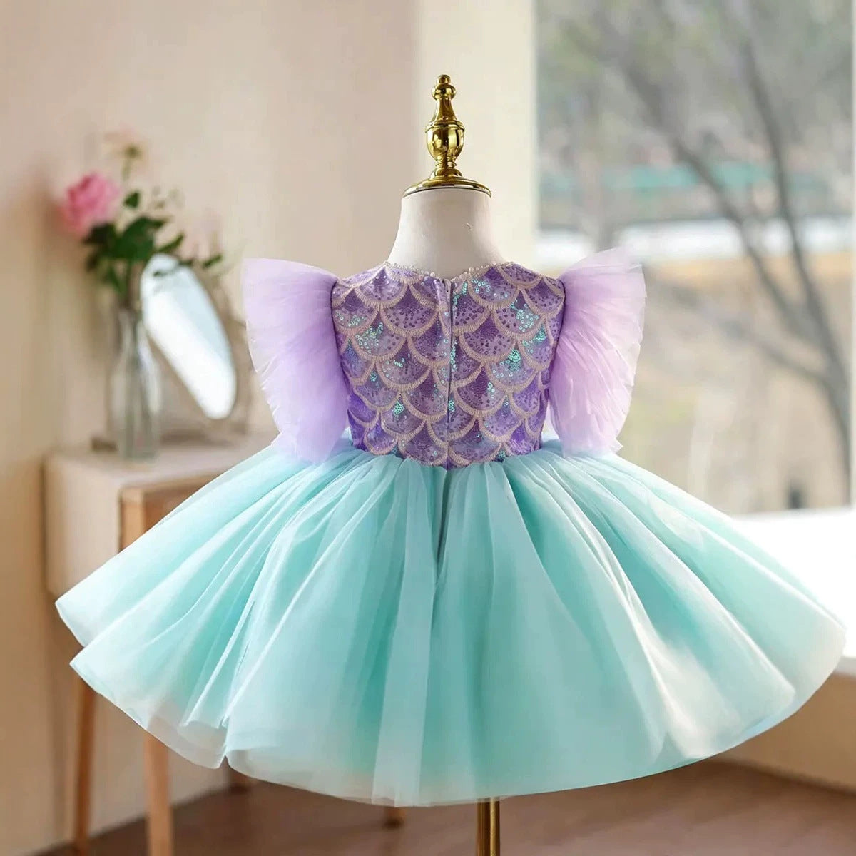 Vestido Infantil de Festa Sereia