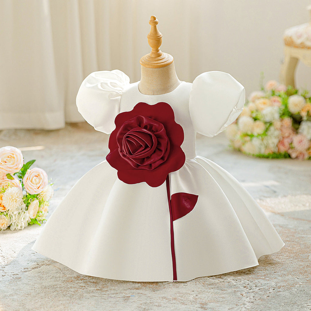 Vestido de Festa Infantil Flor
