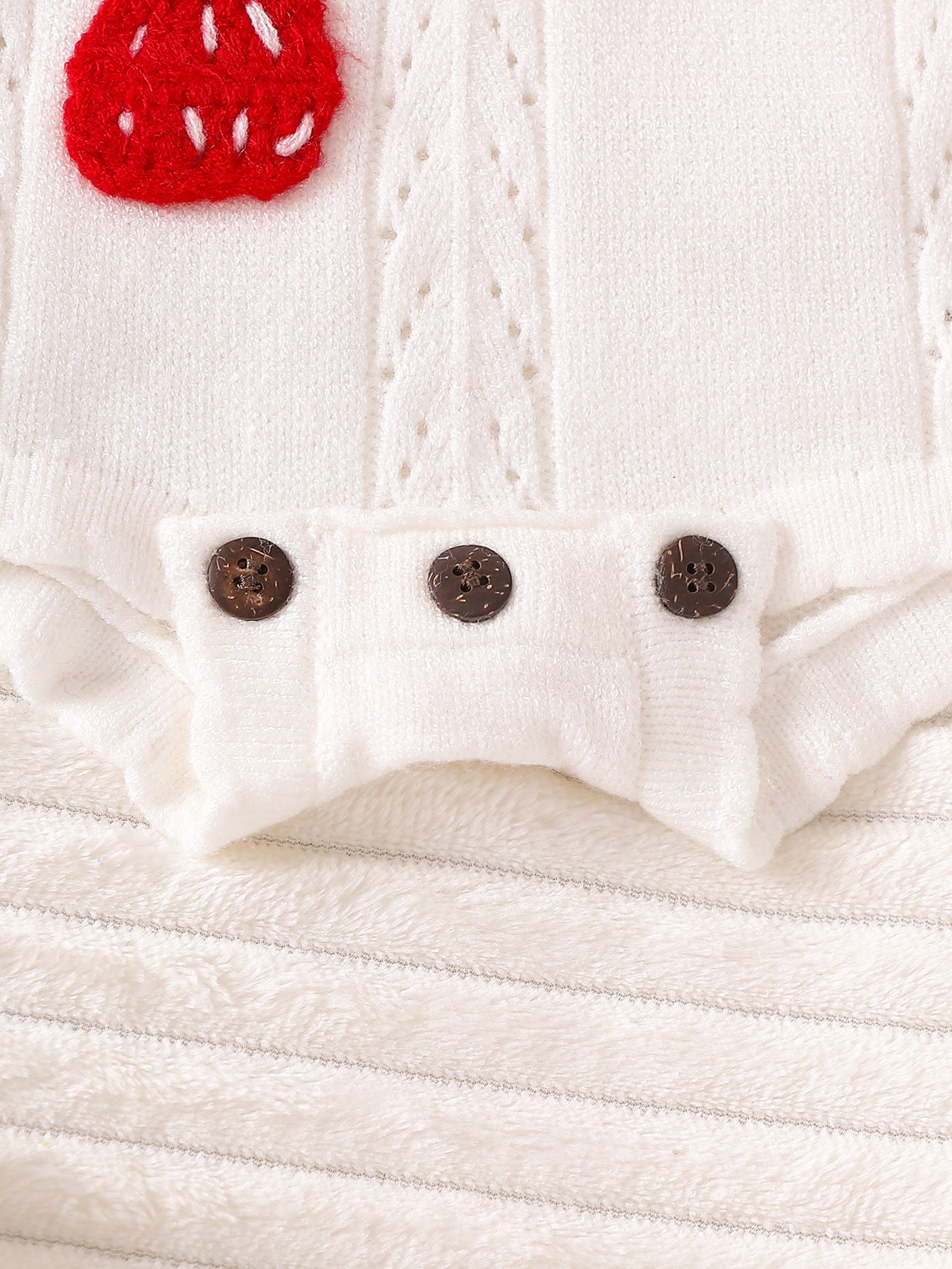 Conjunto Infantil Tricô Moranguinhos