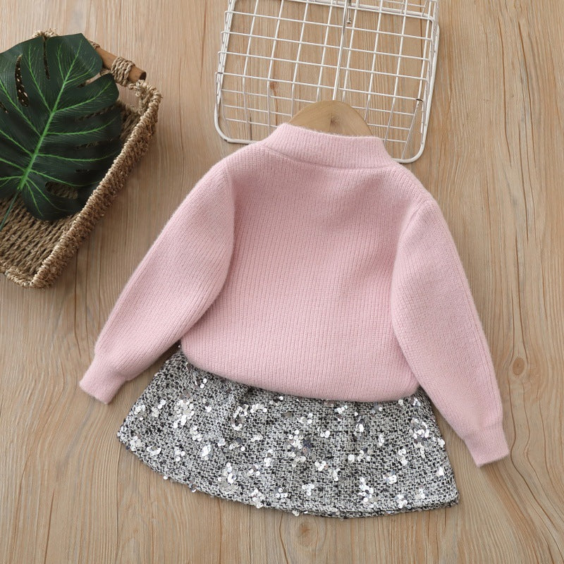 Conjunto Infantil Brilhante Lacinho