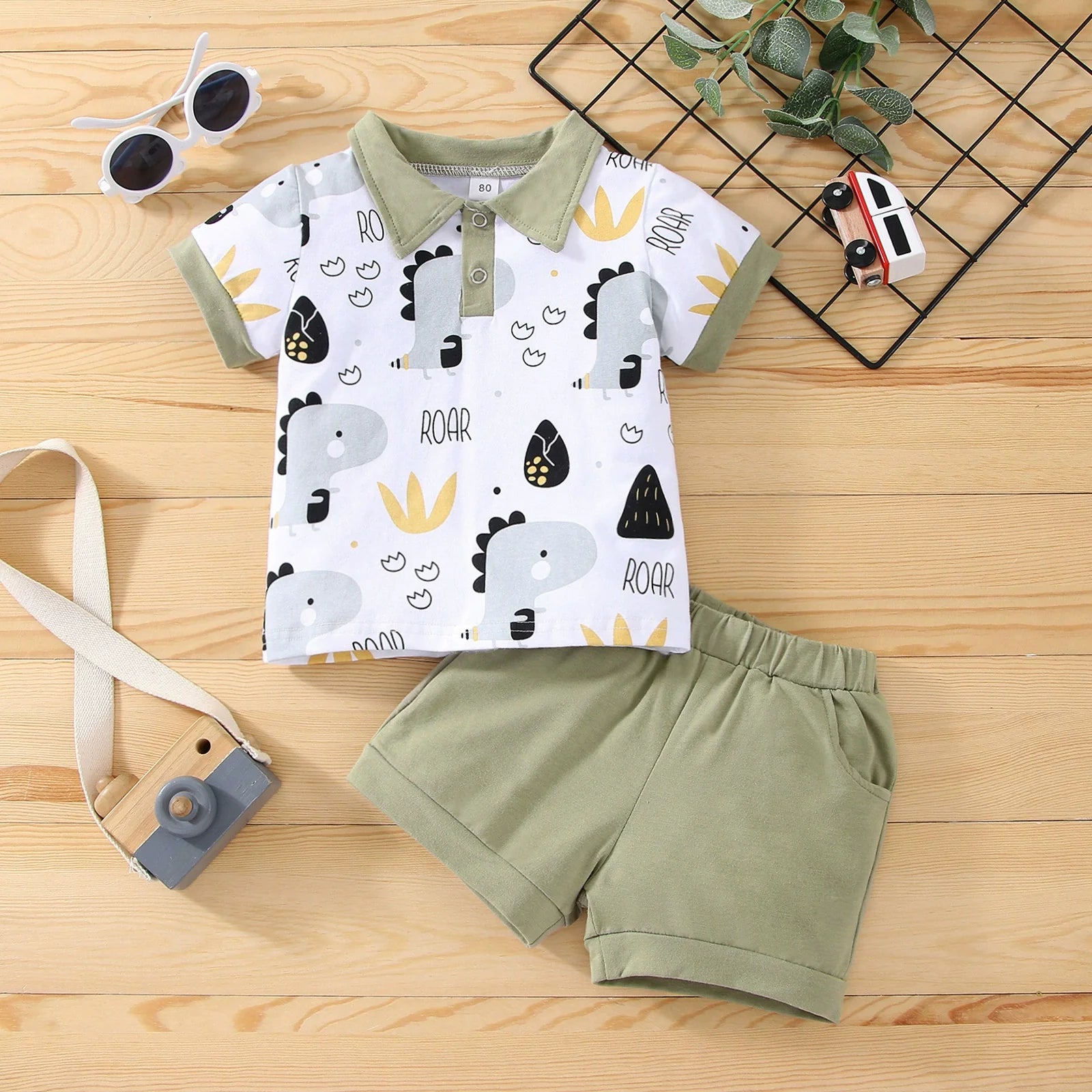Conjunto Infantil Dinossaurinhos