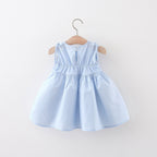Vestido Infantil Verão Azul