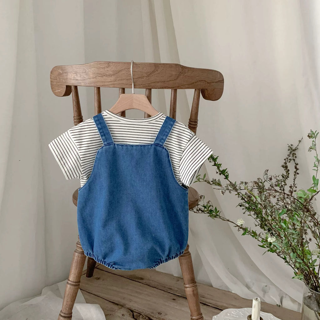 Body Infantil Jeans Love