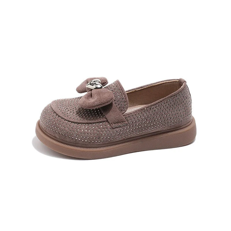 Sapato Infantil Feminino Brilhante Lacinho