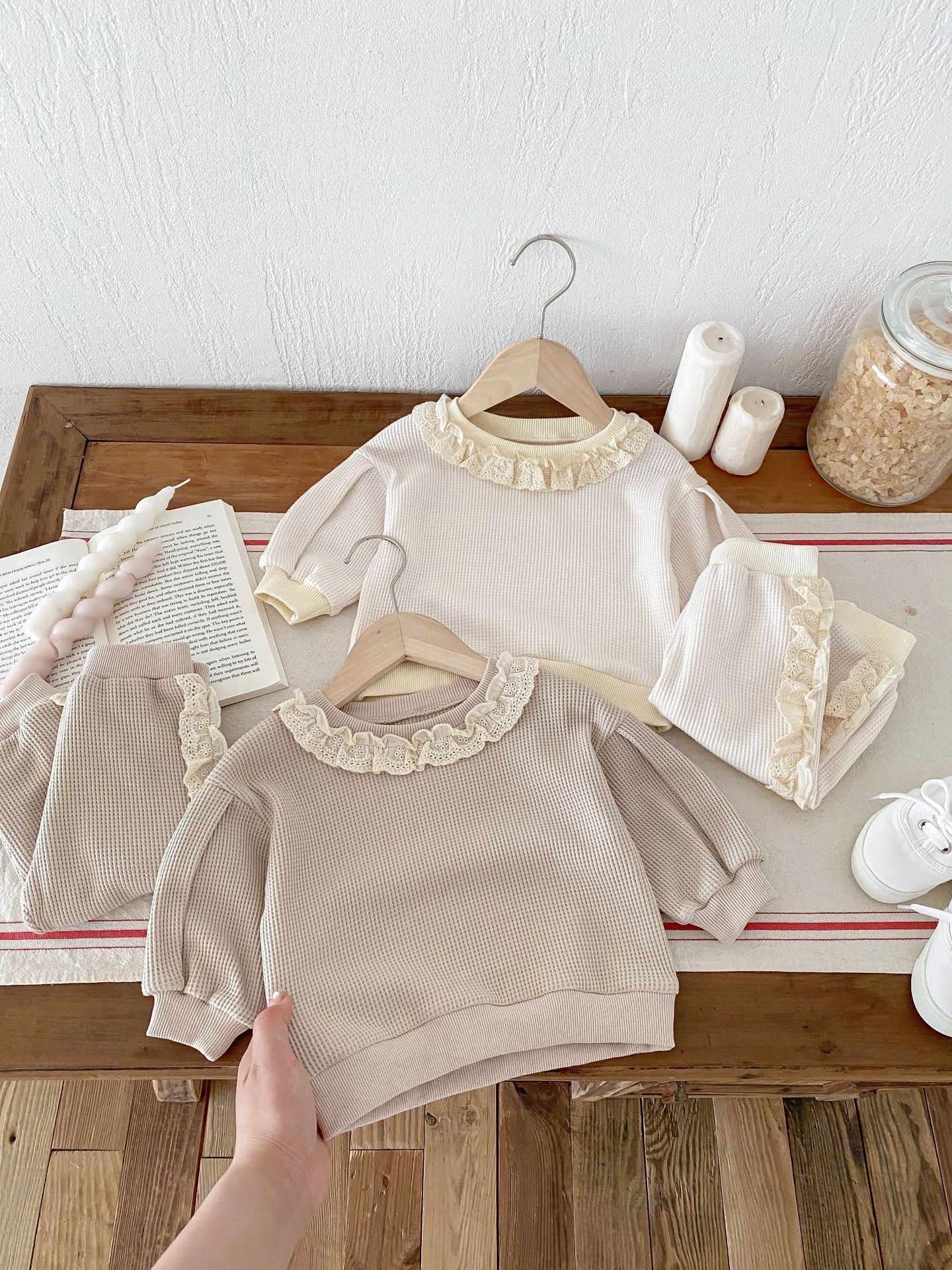 Conjunto Infantil Feminino com Rendinha