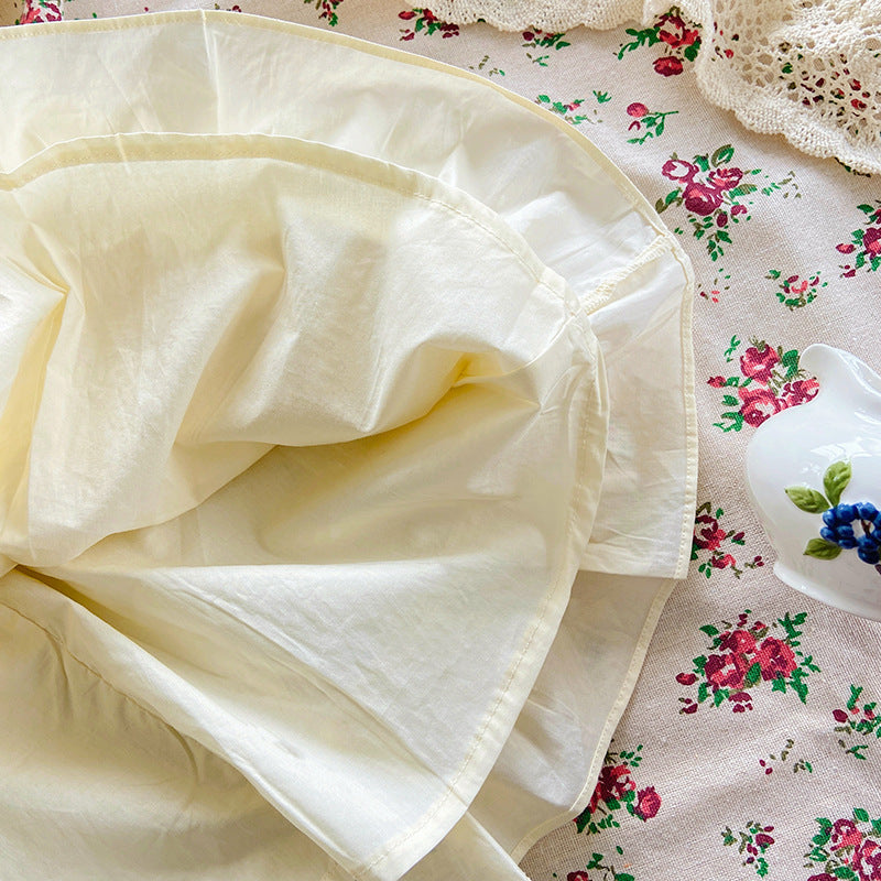 Vestido Infantil com Rendadinho e Flores