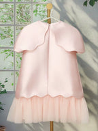 Vestido Infantil Floral Barrinha Tule