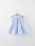 Vestido Infantil Azul Babadinhos