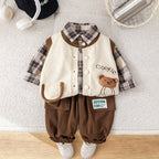 Conjunto Infantil 3 Peças Xadrez Ursinho
