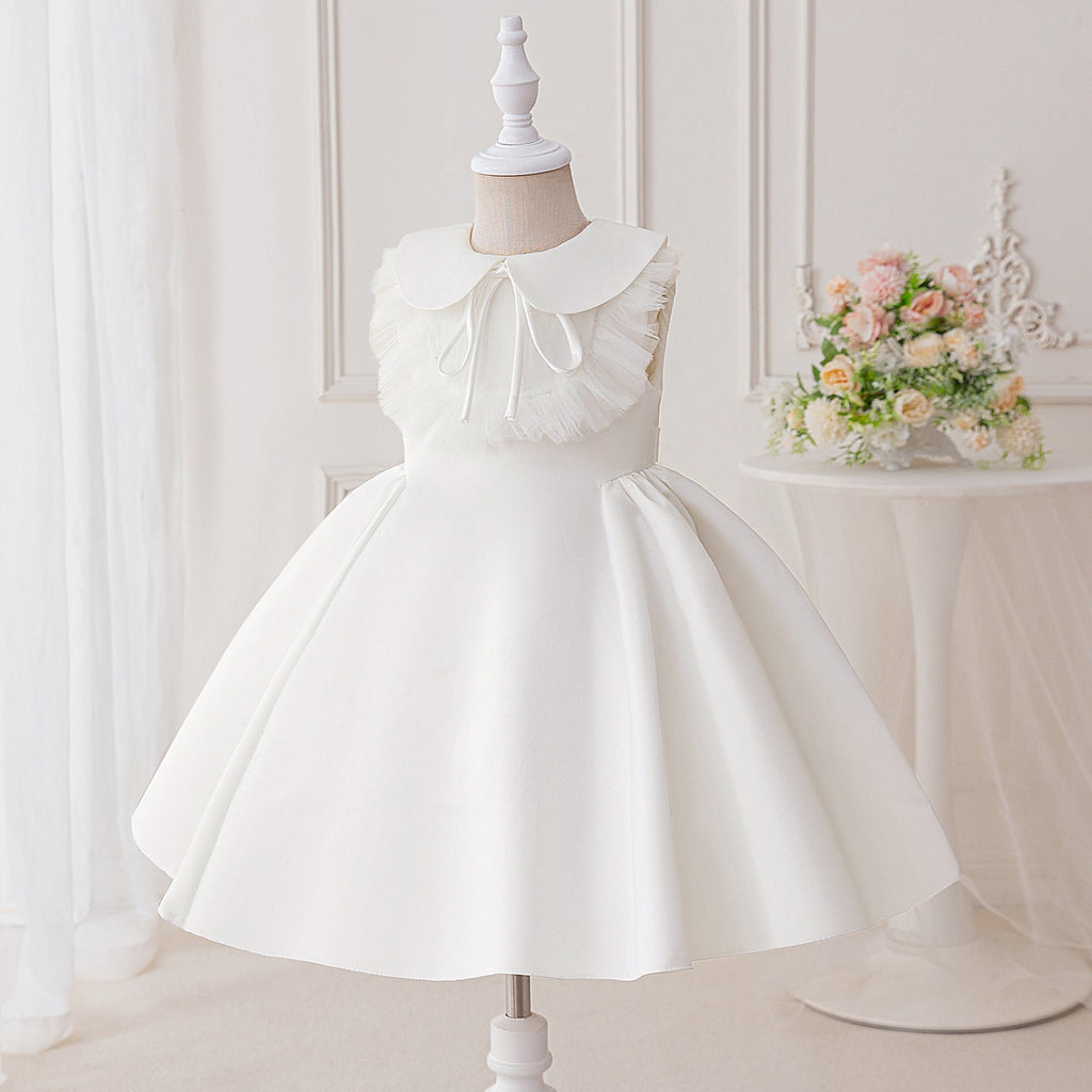 Vestido Infantil Branco Golinha