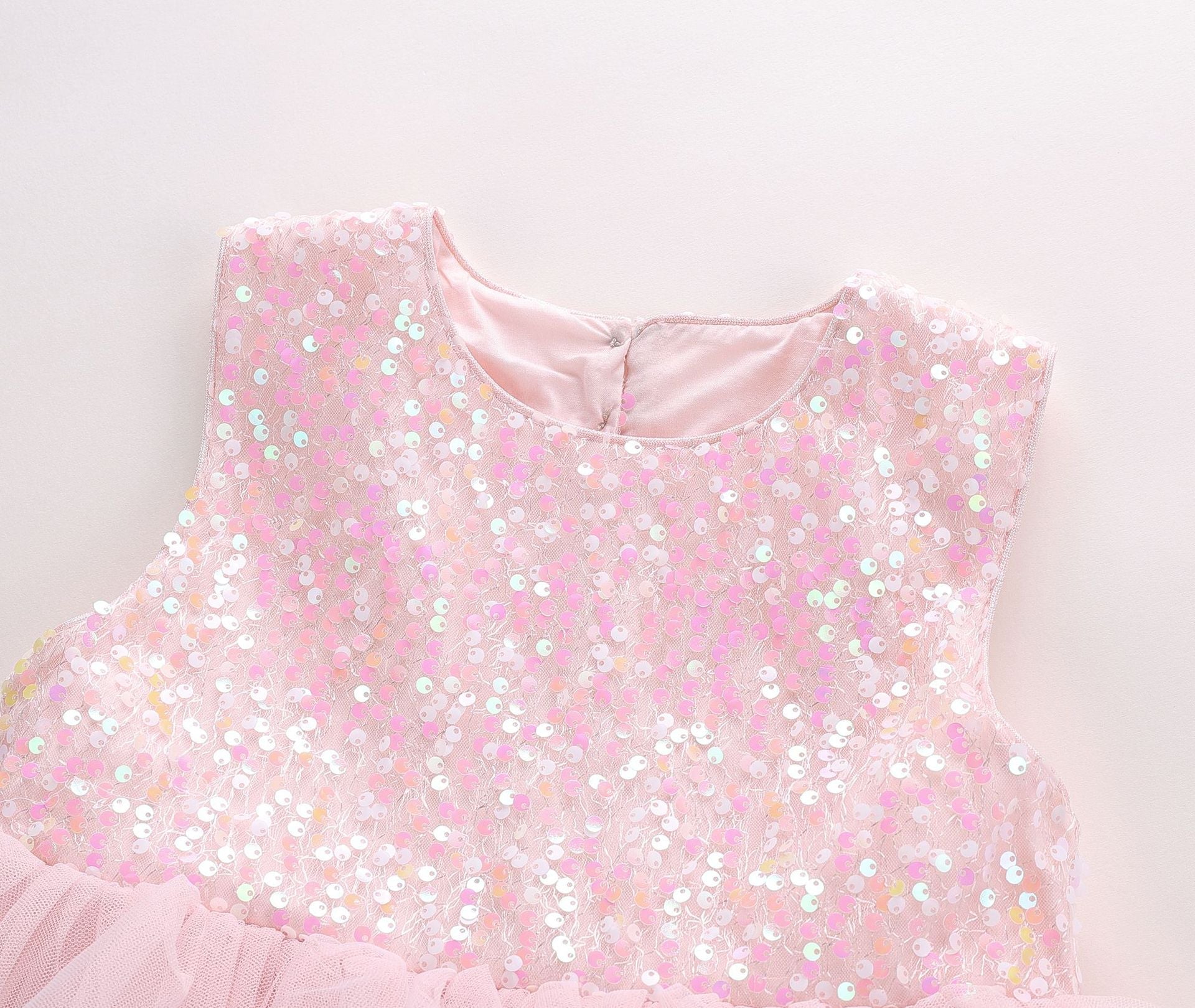 Vestido Infantil Rosa com Brilhos
