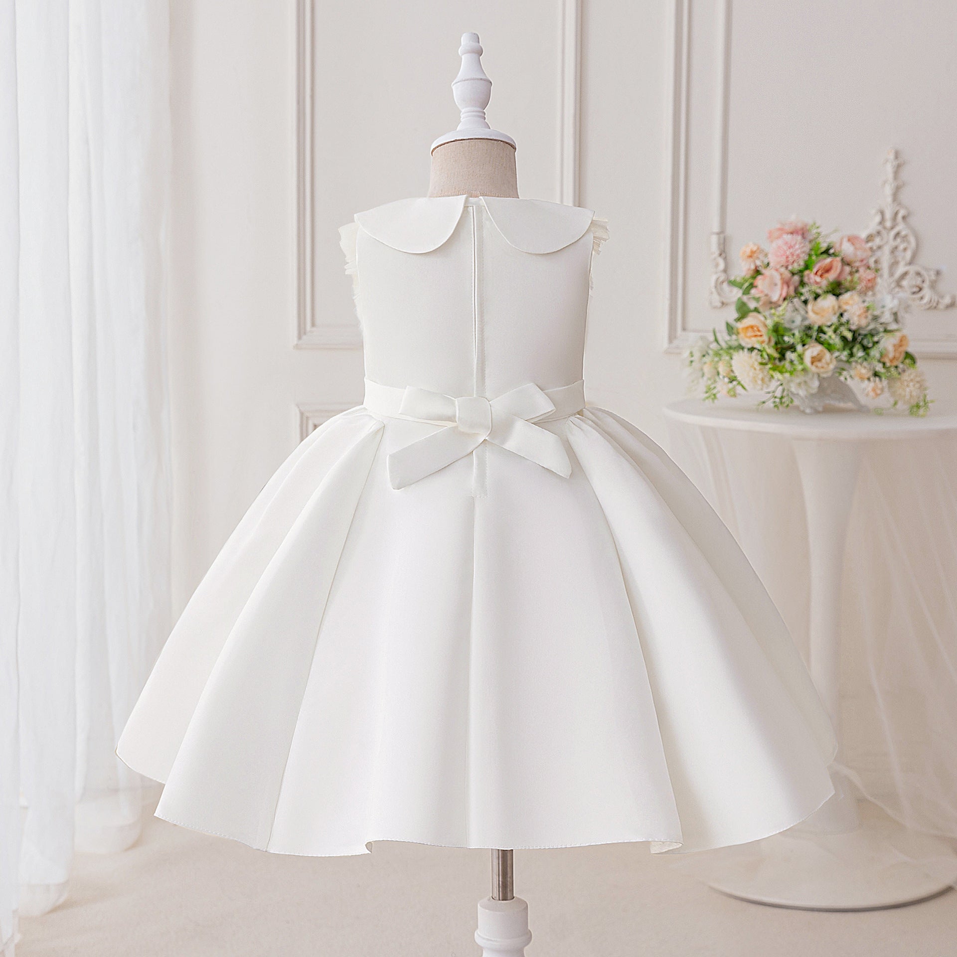 Vestido Infantil Branco Golinha