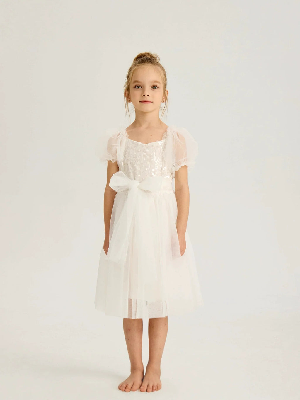 Vestido Infantil Lantejoulas e Tule