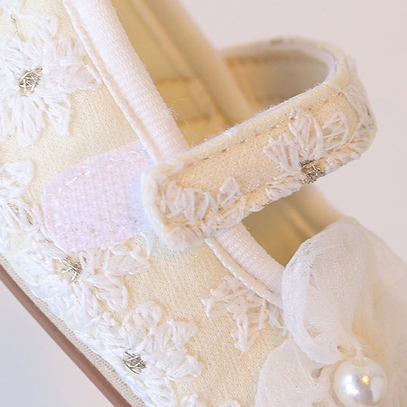 Sapato Infantil Feminino Renda Florzinha