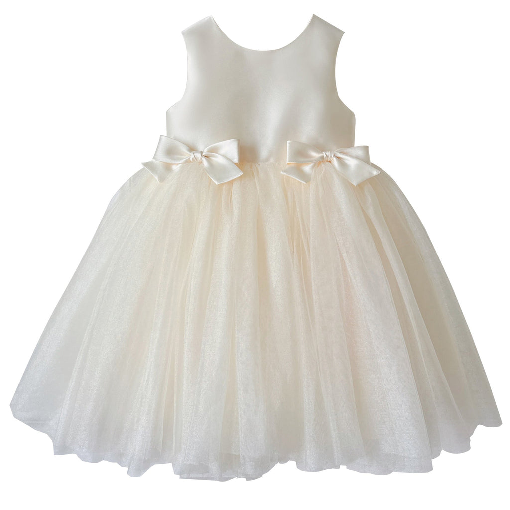Vestido Infantil Cetim Lacinho